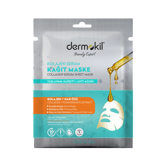 Dermokil Collagen Serum Sheet Mask with Pomegranate Extract